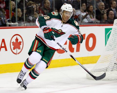 MONTREAL- DECEMBER 17: Robbie Earl #38 of the Minnesota Wild . (Photo by Richard Wolowicz/Getty Images)