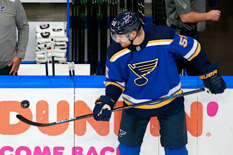 EDMONTON, ALBERTA – AUGUST 09: Colton Parayko #55 of the St. Louis Blues. (Photo by Jeff Vinnick/Getty Images)