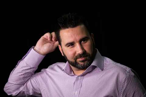 TORONTO, ON – OCTOBER 26: Toronto Blue Jays general manager, Alex Anthopoulos, addresses the media at the Rogers Centre after the Blue Jays lost Game 6 of the American League Championship Series to Kansas City Royals last Friday. (Melissa Renwick/Toronto Star via Getty Images)