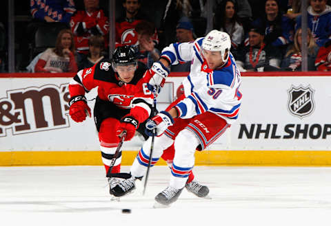 The New Jersey Devils at the Prudential Center. (Photo by Bruce Bennett/Getty Images)