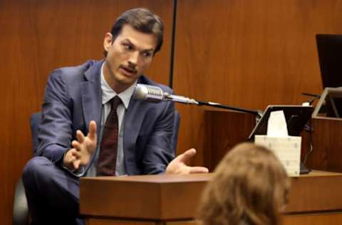 LOS ANGELES, CALIFORNIA – MAY 29: Ashton Kutcher testifies during the trial of alleged serial killer Michael Gargiulo, known as the “Hollywood Ripper,” at the Clara Shortridge Foltz Criminal Justice Center on May 29, 2019 in Los Angeles, California. Gargiulo is facing murder charges, including the February 21, 2001 stabbing death of Kutcher’s friend Ashley Ellerin. (Photo by Frederick M. Brown/Getty Images)