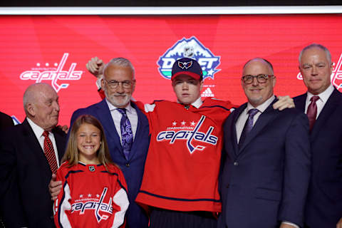 Connor McMichael, Washington Capitals (Photo by Bruce Bennett/Getty Images)