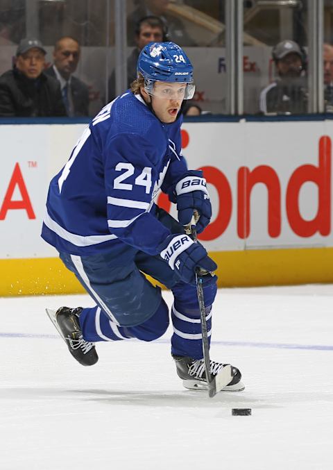 TORONTO, ON – FEBRUARY 7: Kasperi Kapanen #24 of the Toronto Maple Leafs (Photo by Claus Andersen/Getty Images)