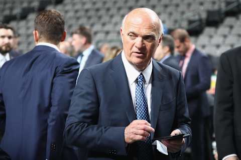 DALLAS, TX – JUNE 22: Lou Lamoriello of the New York Islanders. (Photo by Bruce Bennett/Getty Images)