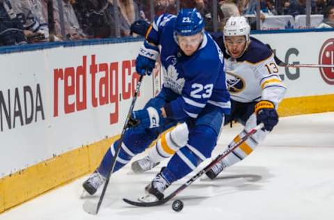 TORONTO, ON – MARCH 26: Travis Dermott