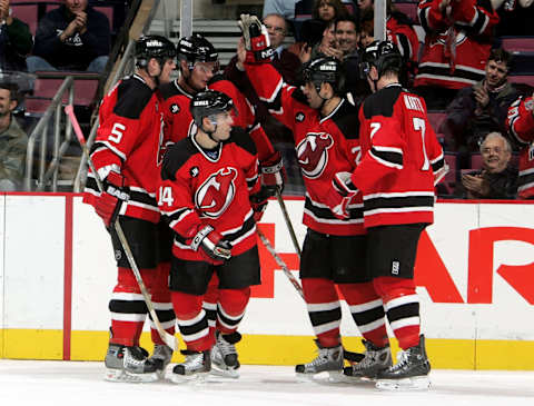 Brian Gionta #14 of the New Jersey Devils. (Photo by Jim McIsaac/Getty Images)