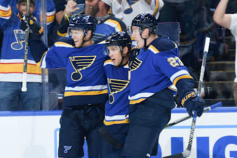 ST. LOUIS, MO – OCTOBER 7: Jaden Schwartz