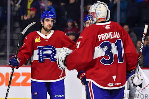 Cayden Primeau #31, Laval Rocket (Photo by Minas Panagiotakis/Getty Images)