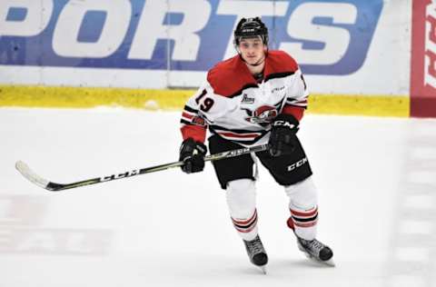 Dawson Mercer #19 of the Drummondville Voltigeurs (Photo by Minas Panagiotakis/Getty Images)