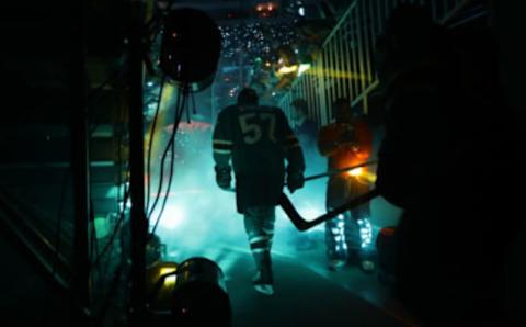 SAN JOSE, CA – JUNE 04: Tommy Wingels #57 of the San Jose Sharks enters the ice before play against the Pittsburgh Penguins in Game Three of the 2016 NHL Stanley Cup Final at SAP Center on June 4, 2016 in San Jose, California. (Photo by Ezra Shaw/Getty Images)