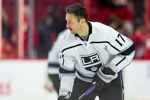 OTTAWA, ON – NOVEMBER 07: Los Angeles Kings Left Wing Ilya Kovalchuk (17) during warm-up before National Hockey League action between the Los Angeles Kings and Ottawa Senators on November 7, 2019, at Canadian Tire Centre in Ottawa, ON, Canada. (Photo by Richard A. Whittaker/Icon Sportswire via Getty Images)