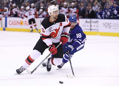 Toronto Maple Leafs left wing Andreas Johnsson (19): (Tom Szczerbowski-USA TODAY Sports)