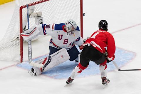 Spencer Knight #30 of the United States. (Photo by Codie McLachlan/Getty Images)