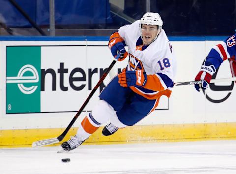 Anthony Beauvillier #18 of the New York Islanders.(Photo by Bruce Bennett/Getty Images)