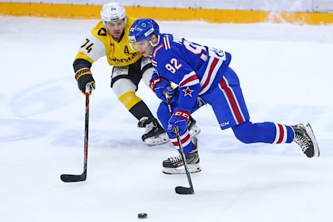 Vasili Podkolzin, HC SKA St. Petersburgh (Photo by Peter KovalevTASS via Getty Images)