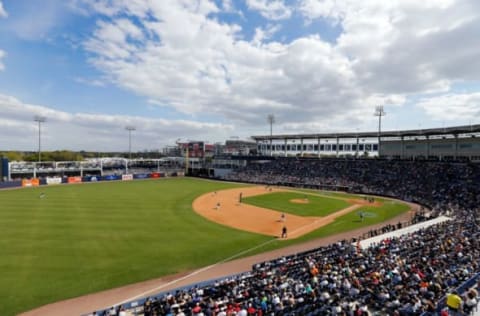 Mar 5, 2017; Tampa, FL, USA;A general view of George M. Steinbrenner Field during the seventh inning as the New York Yankees play the Pittsburgh Pirates. Mandatory Credit: Kim Klement-USA TODAY Sports