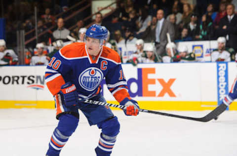 Shawn Horcoff #10, Edmonton Oilers (Photo by Derek Leung/Getty Images)