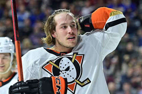 Jan 24, 2023; Tempe, Arizona, USA; Max Comtois. Mandatory Credit: Matt Kartozian-USA TODAY Sports