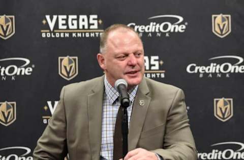 LAS VEGAS, NV – JANUARY 7: Vegas Golden Knights head coach Gerard Gallant . (Photo by Jeff Bottari/NHLI via Getty Images)