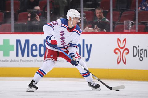 Libor Hajek #25 of the New York Rangers (Photo by Christian Petersen/Getty Images)