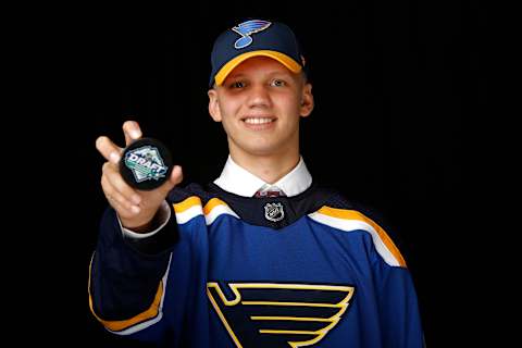 Nikita Alexandrov, St. Louis Blues. (Photo by Kevin Light/Getty Images)