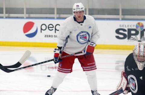 Jayden Grubbe takes part in the Rangers Prospect Development Camp at the Rangers Training facility in Tarrytown July 12, 2022.Rangers Development Camp