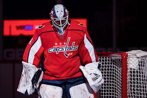 Vitek Vanecek #41 of the Washington Capitals (Photo by Scott Taetsch/Getty Images)