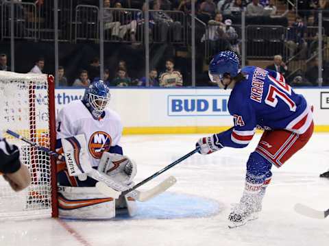 Vitali Kravtsov #74 of the New York Rangers (Photo by Bruce Bennett/Getty Images)