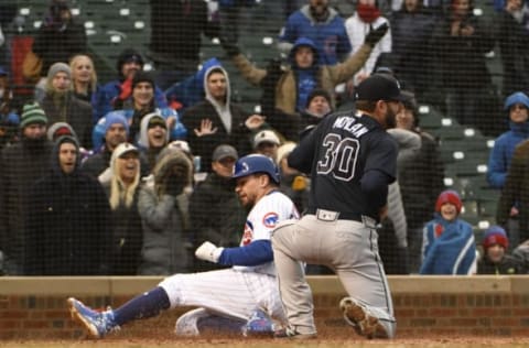 CHICAGO, IL – APRIL 14: Kyle Schwarber