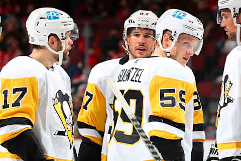 Sidney Crosby #87 of the Pittsburgh Penguins. (Photo by Rich Graessle/Getty Images)