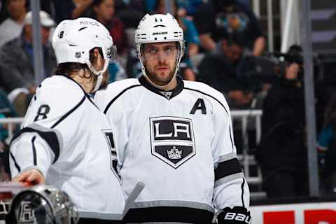 Drew Doughty #8, Anze Kopitar #11, Los Angeles Kings (Photo by Rocky W. Widner/NHL/Getty Images)