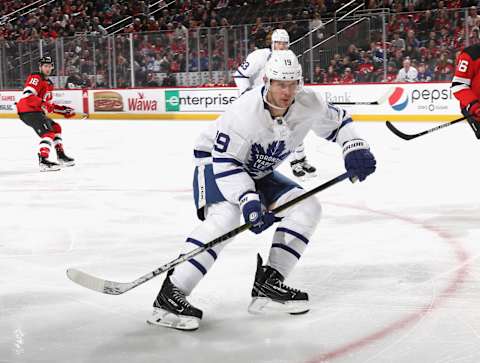 NEWARK, NEW JERSEY – DECEMBER 27: Jason Spezza #19 of the Toronto Maple Leafs.y. (Photo by Bruce Bennett/Getty Images)