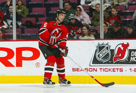 Tommy Albelin #6 of the New Jersey Devils (Photo by: Al Bello/Getty Images)