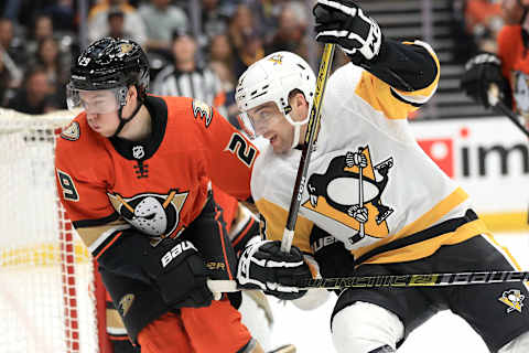 Conor Sheary #43 of the Pittsburgh Penguins. (Photo by Sean M. Haffey/Getty Images)