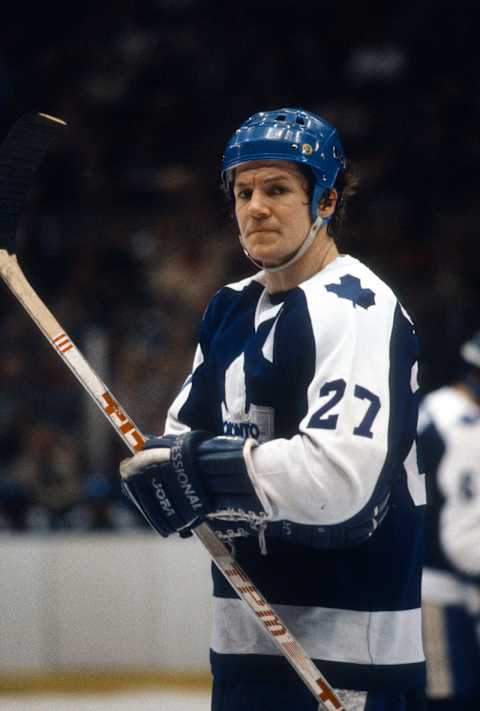 Darryl Sittler #27, Toronto Maple Leafs (Photo by Focus on Sport/Getty Images)