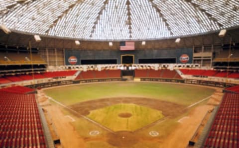 (Original Caption) Houston, Texas. Interior views of the Astrodome stadium, August, 1965.