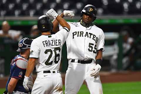 Josh Bell of the Pittsburgh Pirates (Photo by Joe Sargent/Getty Images)