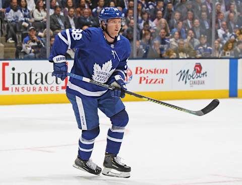 Rasmus Sandin, Toronto Maple Leafs (Photo by Claus Andersen/Getty Images)