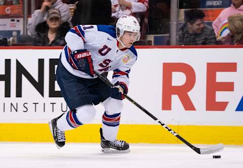 VANCOUVER, BC – JANUARY 5: Ryan Poehling (Photo by Rich Lam/Getty Images)