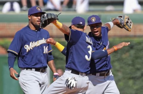 CHICAGO, IL – JULY 06: (L-R) Domingo Santana