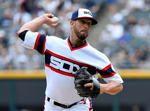 CHICAGO, IL – JUNE 02: Chicago White Sox starting pitcher James Shields (33) delivers the ball against the Milwaukee Brewers on June 2, 2018 at Guaranteed Rate Field in Chicago, Illinois. (Photo by Quinn Harris/Icon Sportswire via Getty Images)