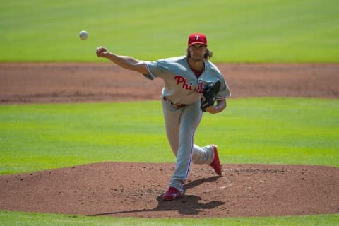 Nola is the ace for this new gang of Phillies. Photo by John Adams/Icon Sportswire via Getty Images.