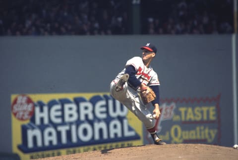 Warren Spahn (Photo by Focus on Sport/Getty Images)