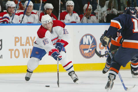 UNIONDALE, NY – DECEMBER 7: Sergei Samsonov #15 of the Montreal Canadiens (Photo by: Jim McIsaac/Getty Images)