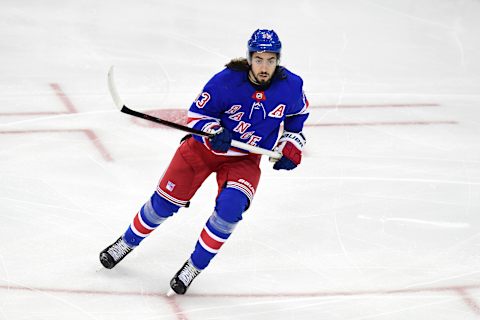 NEW YORK, NEW YORK – OCTOBER 03: Mika Zibanejad #93 of the New York Rangers. (Photo by Emilee Chinn/Getty Images)