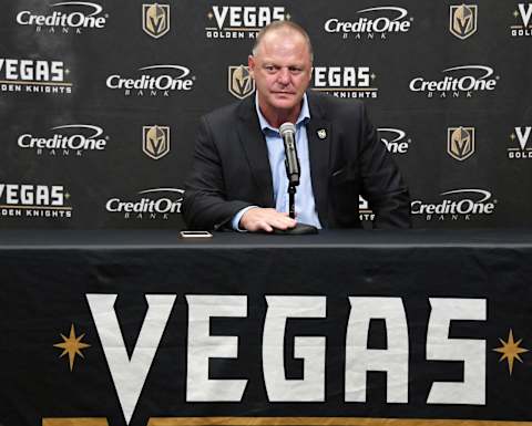 Head coach Gerard Gallant of the Vegas Golden Knights. (Photo by Ethan Miller/Getty Images)