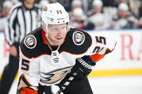 NEW YORK, NY – DECEMBER 22: Ondrej Kase #25 of the Anaheim Ducks skates against the New York Rangers at Madison Square Garden on December 22, 2019, in New York City. (Photo by Jared Silber/NHLI via Getty Images)