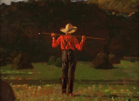 Painting of a farmer