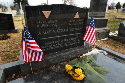 Grave of Vietnam veteran Leonard Matlovich.