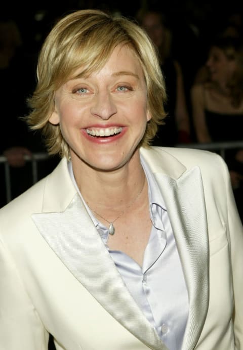 Ellen DeGeneres arrives at the daytime Emmys in 2004.